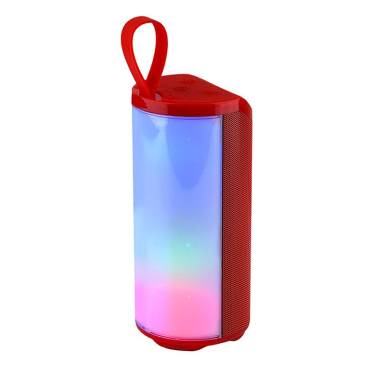 مكبر صوت بلوتوث محمول مع إضاءة LED T&G TG169 مقاوم للماء خارجي بصب ووفر ستيريو 3D مكبر صوت صغير لاسلكي يدعم AUX وراديو FM وبطاقة TF