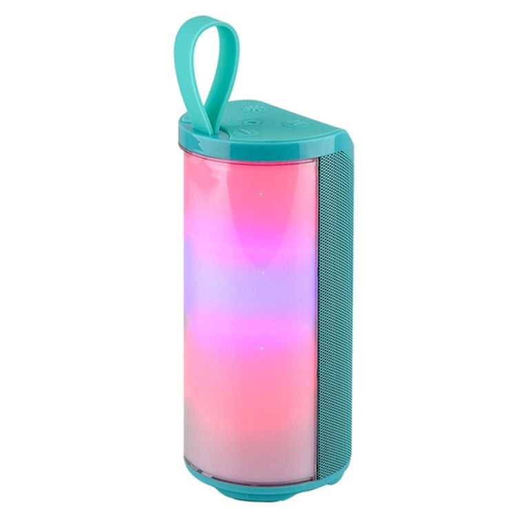 مكبر صوت بلوتوث محمول مع إضاءة LED T&G TG169 مقاوم للماء خارجي بصب ووفر ستيريو 3D مكبر صوت صغير لاسلكي يدعم AUX وراديو FM وبطاقة TF