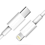 كابل بيانات شحن فلاش PD بقوة 18 واط USB-C / تايب-سي إلى 8 دبابيس لأيفون X / 11 / 11 برو / 11 برو ماكس / XR / SE 2020، 1 م، 2 م