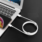 كابل بيانات شحن فلاش PD بقوة 18 واط USB-C / تايب-سي إلى 8 دبابيس لأيفون X / 11 / 11 برو / 11 برو ماكس / XR / SE 2020، 1 م، 2 م