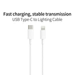 كابل بيانات شحن فلاش PD بقوة 18 واط USB-C / تايب-سي إلى 8 دبابيس لأيفون X / 11 / 11 برو / 11 برو ماكس / XR / SE 2020، 1 م، 2 م