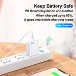 كابل بيانات شحن فلاش PD بقوة 18 واط USB-C / تايب-سي إلى 8 دبابيس لأيفون X / 11 / 11 برو / 11 برو ماكس / XR / SE 2020، 1 م، 2 م