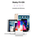كابل بيانات شحن فلاش PD بقوة 18 واط USB-C / تايب-سي إلى 8 دبابيس لأيفون X / 11 / 11 برو / 11 برو ماكس / XR / SE 2020، 1 م، 2 م