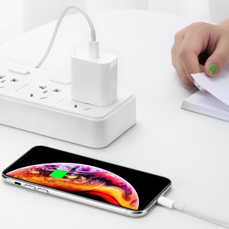 شاحن سفر 2 في 1 بمنفذ USB-C / Type-C واحد + مجموعة كابل بيانات شحن سريع 3A PD 3.0 USB-C / Type-C إلى USB-C / Type-C، طول الكابل: 2 متر، 18 واط 2 متر