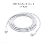 شاحن سفر 2 في 1 بمنفذ USB-C / Type-C واحد + مجموعة كابل بيانات شحن سريع 3A PD 3.0 USB-C / Type-C إلى USB-C / Type-C، طول الكابل: 2 متر، 18 واط 2 متر