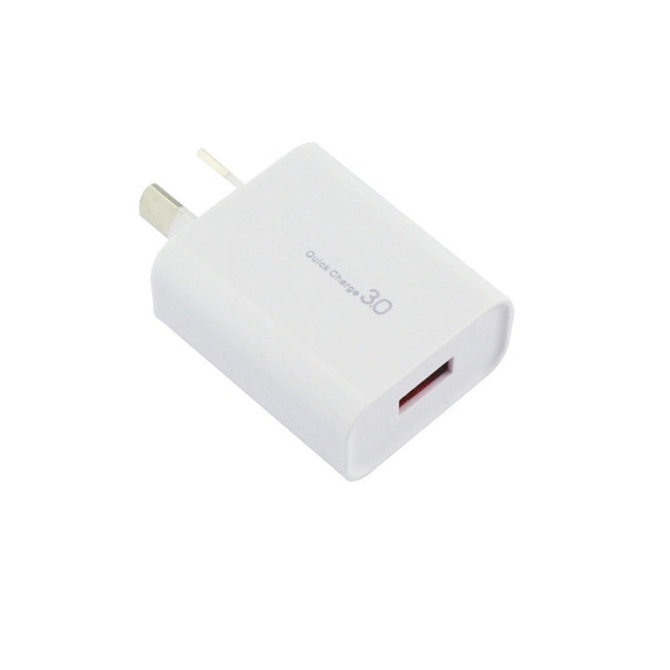شاحن بواجهة USB واحدة QC 3.0 بقوة 18 واط و3 أمبير، قابس AU