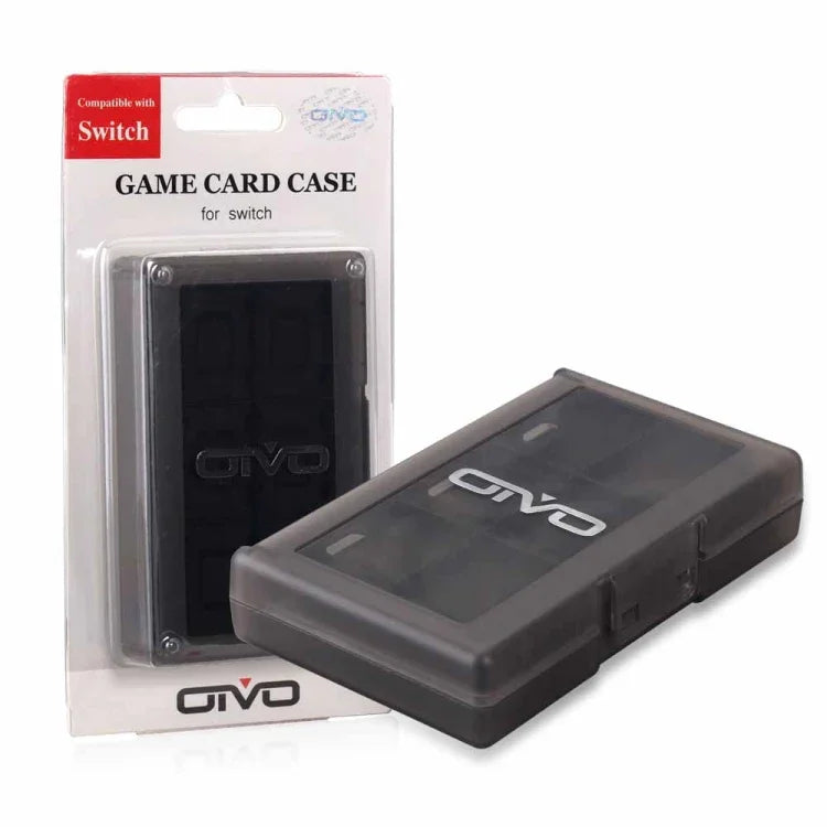 صندوق تخزين بطاقة ذاكرة ألعاب OIVO IV-SW029 24 في 1 لحافظة بطاقات Nintendo Switch