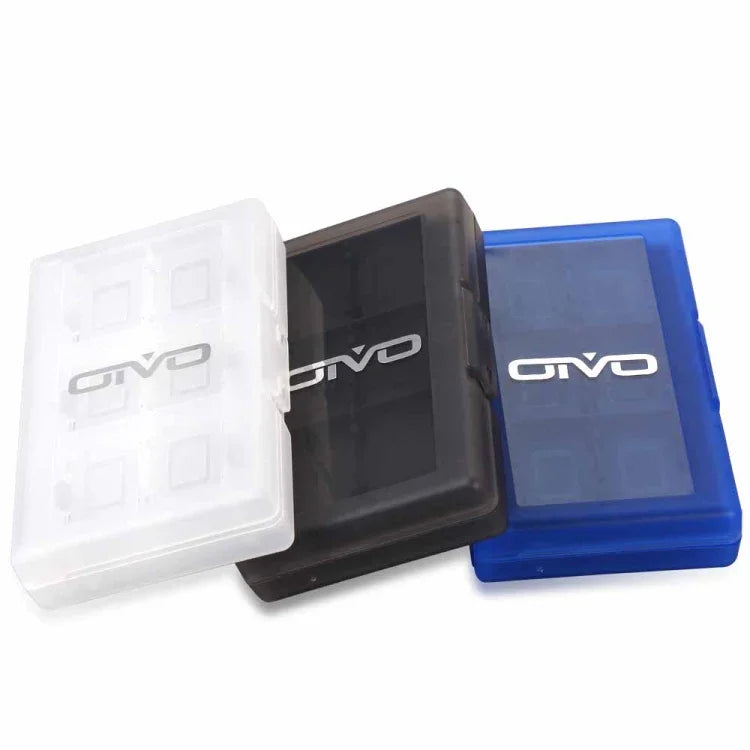 صندوق تخزين بطاقة ذاكرة ألعاب OIVO IV-SW029 24 في 1 لحافظة بطاقات Nintendo Switch