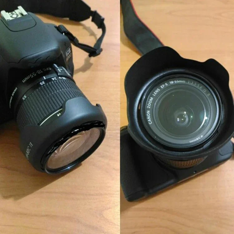 غطاء عدسة EW-60C II لعدسة كانون EOS EF-S 18-55mm f/3.5-5.6 IS