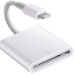 محول قارئ بطاقات كاميرا من 8 دبابيس إلى بطاقة SD، يدعم جميع أنظمة iOS، مع فتحة بطاقة SD ZS-KL21810