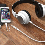 محول سماعة رأس Zs-kl21836 2 قطع من 8 دبابيس إلى 3.5 مم، يدعم جميع أنظمة iOS