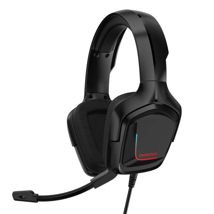 سماعة رأس ألعاب ONIKUMA K20 PS4 ستيريو مع ميكروفون/إضاءة LED لجهاز Xbox One/اللابتوب والتابلت