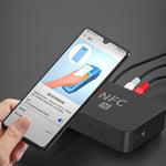 جهاز استقبال موسيقى مكتبي R6 NFC بلوتوث 5.0، يدعم بطاقة TF