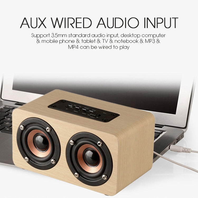 مكبر صوت خشبي محمول HiFi مع صوت جهير قوي W5، W5