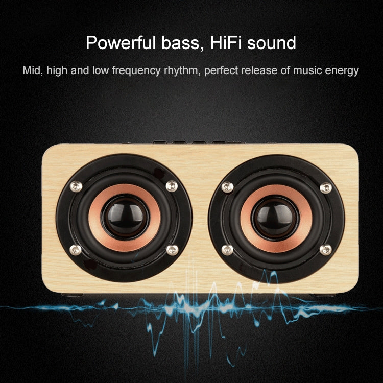 مكبر صوت خشبي محمول HiFi مع صوت جهير قوي W5، W5