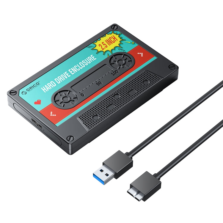 غلاف قرص صلب ORICO 2580U3 بحجم 2.5 بوصة USB 3.0 SATA، صندوق قرص صلب محمول كلاسيكي، 2580U3