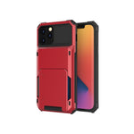 For iPhone 12 Scratch-Resistant Shockproof Heavy Duty Rugged Armor Protective Case with Card Slot, For iPhone 12 mini