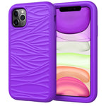 For iPhone 11 Pro Wave Pattern 3 in 1 Silicone+PC Shockproof Protective Case, For iPhone 11 Pro