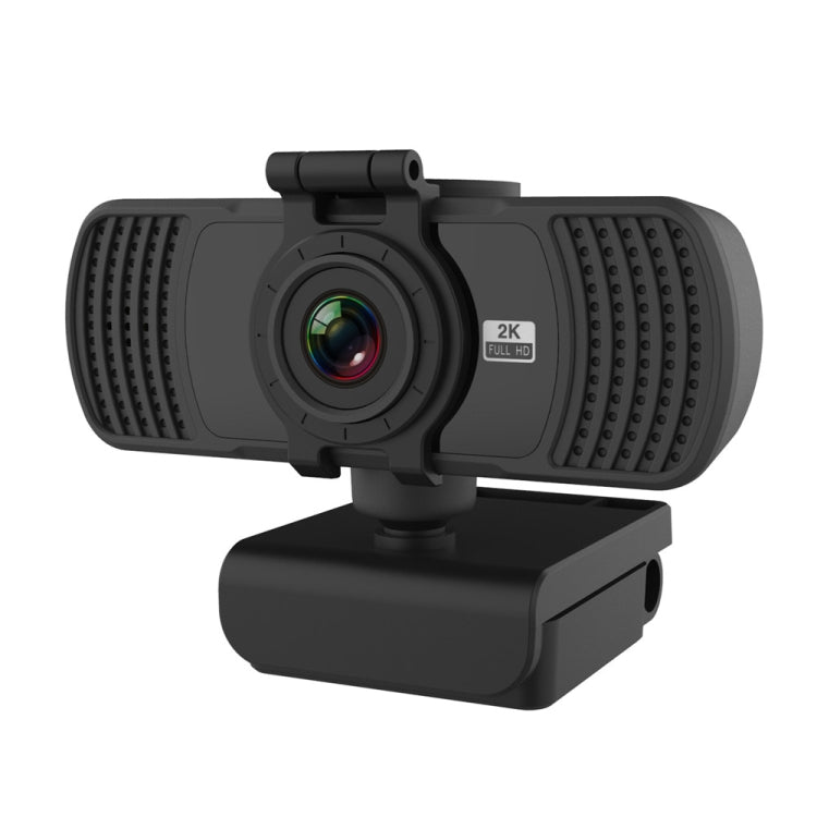 كاميرا ويب Richwell PC-06 صغيرة بدقة 4.0 ميجابكسل، دوران 360 درجة، تركيز تلقائي، مع ميكروفون لتقليل الضوضاء