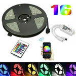 مجموعة شريط إضاءة LED RGB 5050 بطول 5 م مع واي فاي لمجموعة طاقة المنزل الذكي (غير مقاوم للماء)