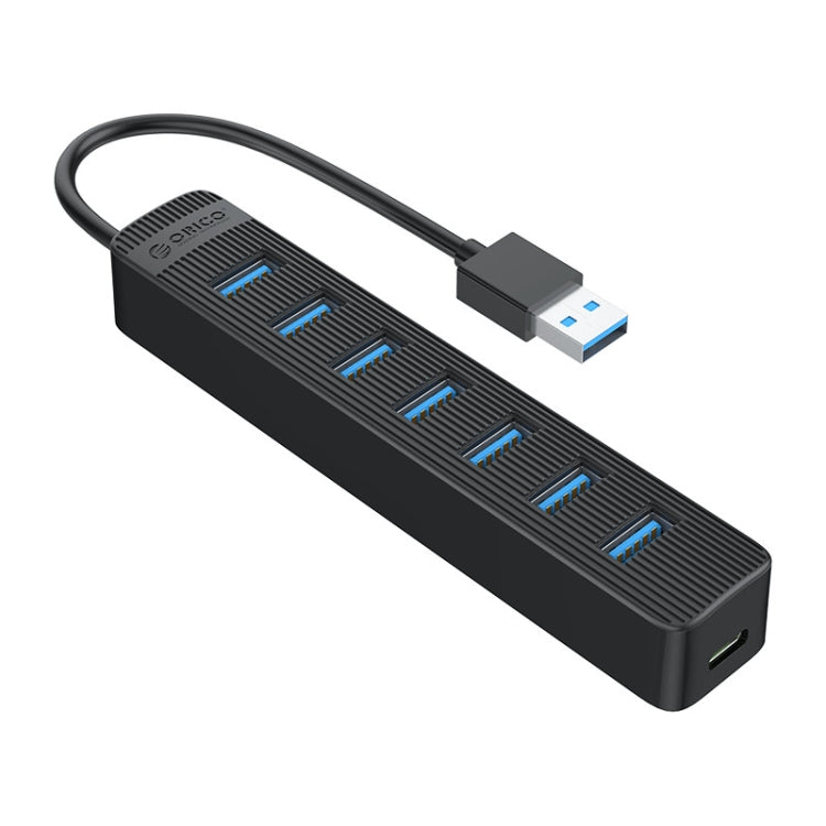 موزع USB 3.0 من ORICO TWU3-7A-BK بسبعة منافذ، TWU3-7A