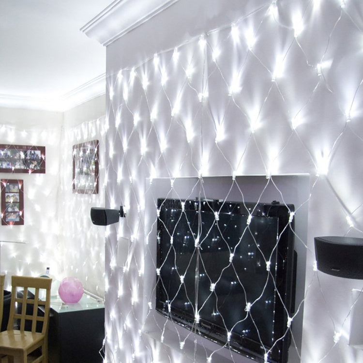 أضواء شبكة صيد مقاومة للماء 4x6 م مع 672 مصباح LED، ستارة أضواء سلسلة، أضواء خرافية لحفلات الزفاف والعطلات، 220 فولت، قابس الاتحاد الأوروبي