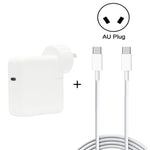 شاحن سفر 2 في 1 PD 30 واط USB-C / Type-C + مجموعة كابل بيانات شحن سريع 3A PD 3.0 USB-C / Type-C إلى USB-C / Type-C، طول الكابل: 2م، قابس أستراليا، 2م قابس أستراليا