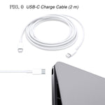 شاحن سفر 2 في 1 PD 30 واط USB-C / Type-C + مجموعة كابل بيانات شحن سريع 3A PD 3.0 USB-C / Type-C إلى USB-C / Type-C، طول الكابل: 2م، قابس أستراليا، 2م قابس أستراليا