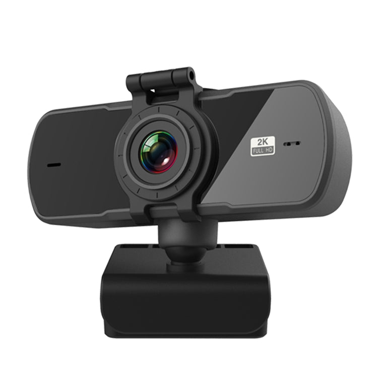 كاميرا ويب C5 بدقة 4 مليون بكسل مع تركيز تلقائي، 2K كامل الدقة، دوران 360 درجة، USB بدون حاجة لتعريف، بث مباشر مع ميكروفون، C5