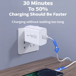 شاحن سفر SDC-20W PD بقدرة 20 واط بمنفذ USB-C / Type-C واحد، قابس الاتحاد الأوروبي، قابس الولايات المتحدة، قابس المملكة المتحدة