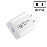 شاحن سفر SDC-20W PD بقدرة 20 واط بمنفذ USB-C / Type-C واحد، قابس الاتحاد الأوروبي، قابس الولايات المتحدة، قابس المملكة المتحدة