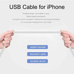 XJ-017 كابل بيانات شحن سريع USB ذكر إلى 8 دبابيس ذكر، الطول: 1م، 1م