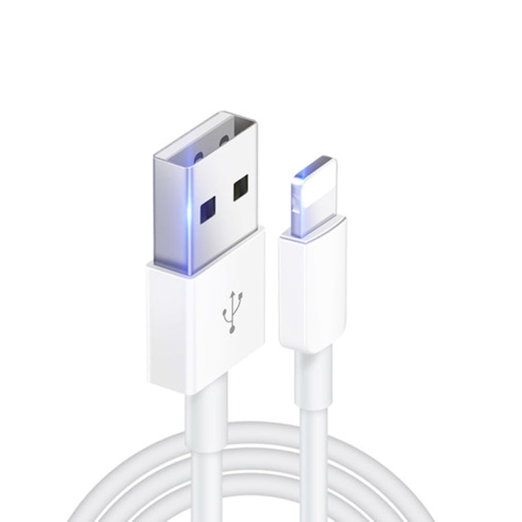 XJ-018 كابل بيانات شحن سريع USB ذكر إلى 8 دبابيس ذكر، الطول: 2م، 2م