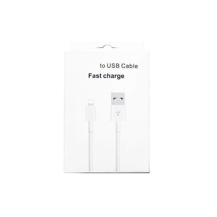 XJ-019 كابل بيانات شحن سريع USB 2.4A ذكر إلى 8 دبابيس ذكر، الطول: 3م، 8 دبابيس