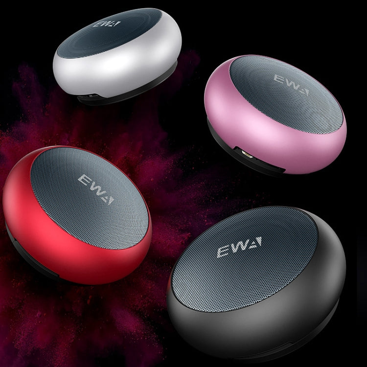 مكبر صوت بلوتوث محمول معدني صغير EWA A110 مقاوم للماء بمعيار IPX5 يدعم صوت 3.5 مم وبطاقة TF بسعة 32 جيجابايت والمكالمات