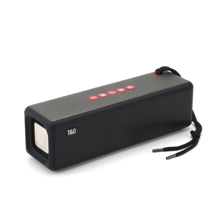 مكبر صوت بلوتوث T&G TG271 TWS مع مضخم صوت وحبل مضفر، يدعم USB/AUX/بطاقة TF/راديو FM