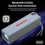 مكبر صوت بلوتوث T&G TG271 TWS مع مضخم صوت وحبل مضفر، يدعم USB/AUX/بطاقة TF/راديو FM