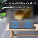 مكبر صوت بلوتوث T&G TG271 TWS مع مضخم صوت وحبل مضفر، يدعم USB/AUX/بطاقة TF/راديو FM