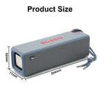 مكبر صوت بلوتوث T&G TG271 TWS مع مضخم صوت وحبل مضفر، يدعم USB/AUX/بطاقة TF/راديو FM