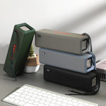 مكبر صوت بلوتوث T&G TG271 TWS مع مضخم صوت وحبل مضفر، يدعم USB/AUX/بطاقة TF/راديو FM