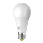 مصباح ذكي LED بقوة 7 واط E27 RGBCW مع واي فاي، إضاءة ذكية لاسلكية لأتمتة المنزل