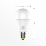 مصباح ذكي LED بقوة 7 واط E27 RGBCW مع واي فاي، إضاءة ذكية لاسلكية لأتمتة المنزل