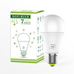 مصباح ذكي LED بقوة 7 واط E27 RGBCW مع واي فاي، إضاءة ذكية لاسلكية لأتمتة المنزل
