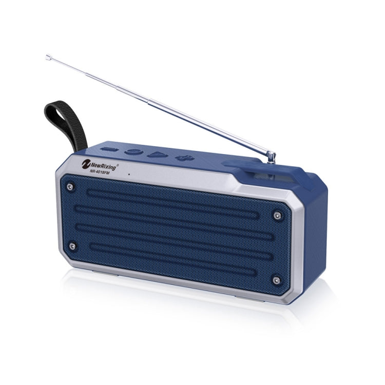مكبر صوت بلوتوث ستيريو محمول TWS NewRixing NR4018FM يدعم بطاقة TF وراديو FM و AUX 3.5 مم و U Disk ومكالمات بدون استخدام اليدين