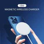 XJ-31 مجموعة شاحن لاسلكي مغناطيسي 2 في 1 بقدرة 15W + شاحن سفر PD 20W USB-C / Type-C لسلسلة iPhone 12، قابس الاتحاد الأوروبي، قابس الولايات المتحدة، قابس المملكة المتحدة