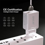 ENKAY Hat-Prince T006-1 محول شحن سريع USB QC 3.0 بقوة 18 واط للسفر، قابس أوروبي