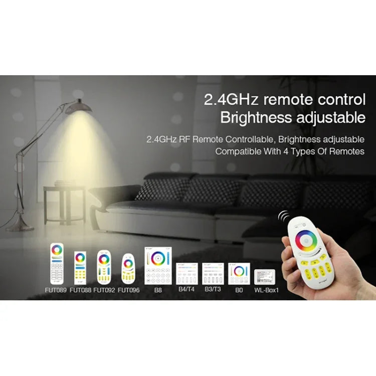 FUT013 لمبة LED 5W E14 RGB + CCT، AC100~240V، واي فاي 2.4G، تحكم عن بعد، إضاءة LED قابلة للتعتيم