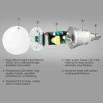 FUT013 لمبة LED 5W E14 RGB + CCT، AC100~240V، واي فاي 2.4G، تحكم عن بعد، إضاءة LED قابلة للتعتيم