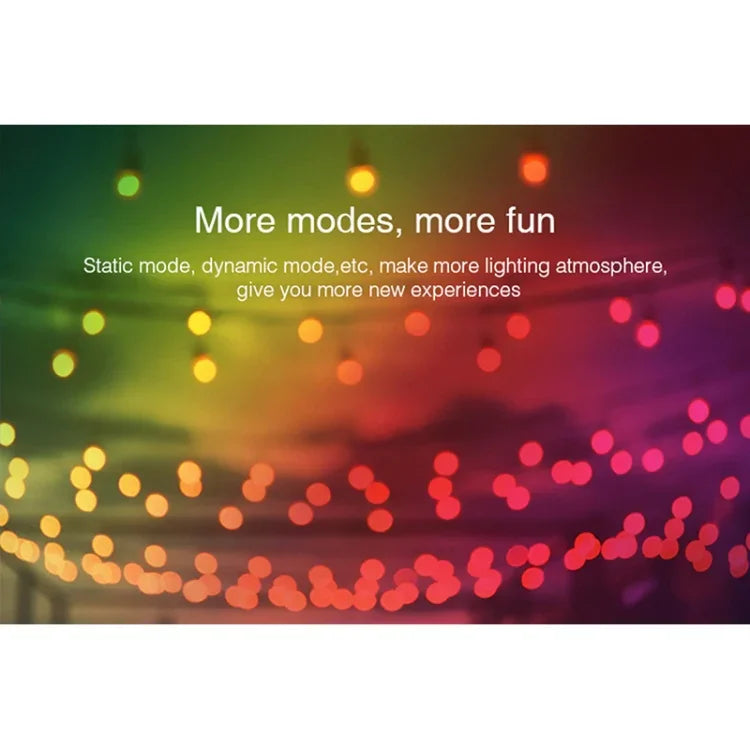 FUT012 لمبة LED 9W E27 RGB + CCT، 100V-240V، لون كامل، تحكم عن بعد، لمبة ذكية واي فاي 2.4G لاسلكية