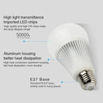 FUT012 لمبة LED 9W E27 RGB + CCT، 100V-240V، لون كامل، تحكم عن بعد، لمبة ذكية واي فاي 2.4G لاسلكية